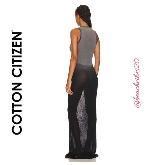 COTTON CITIZEN The Rio Maxi Dress Black Cast Large NWOT *FLAW* O-117 - Picture 3 of 4